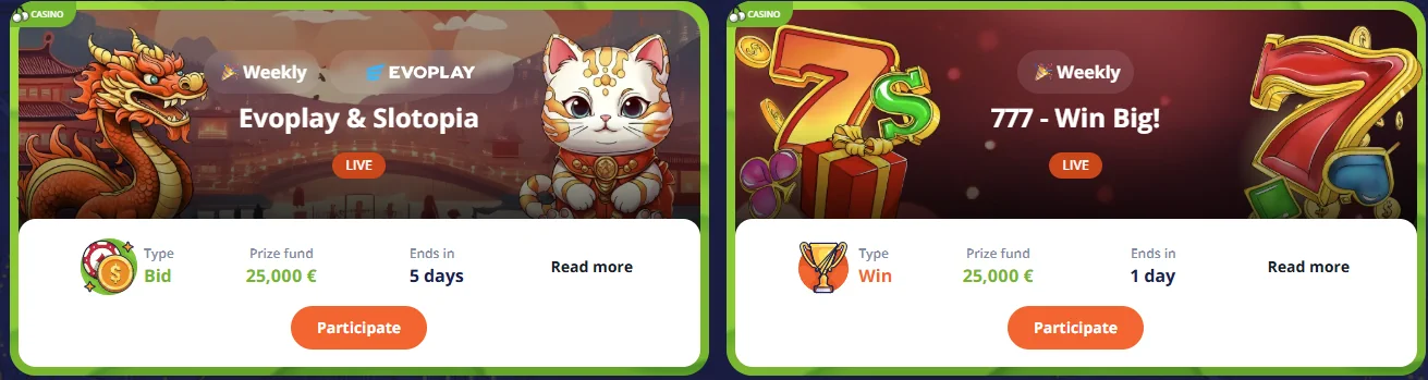 Vulkan Kasino Živé Turnaje